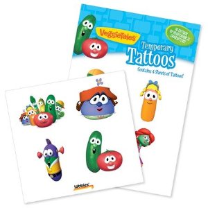 084371284511 VeggieTales Temporary Tattoos