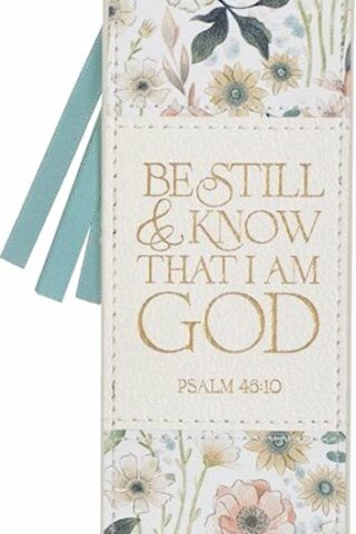 1220000326026 Premium Inspirational Vegan Leather Scripture Bookmark for Women: Be Still & Kno