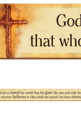 6006937080416 John 3:16 Magnetic Strip