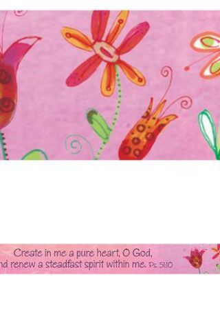 6006937103184 A Pure Heart Pink Magnetic Strip- Psalm 51:10