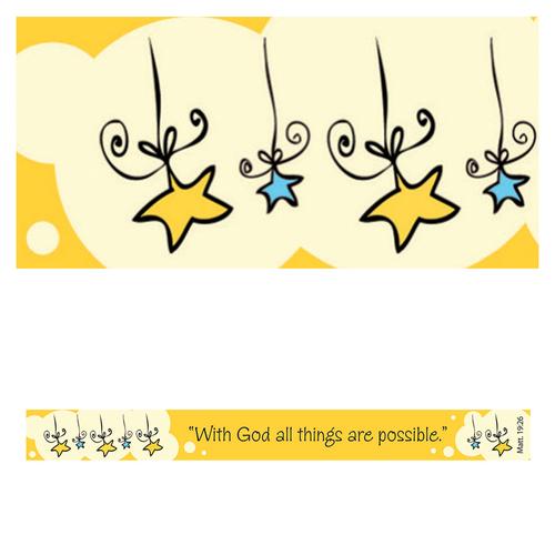 6006937103221 All Things are Possible Yellow Magnetic Strip - Matthew 19:26