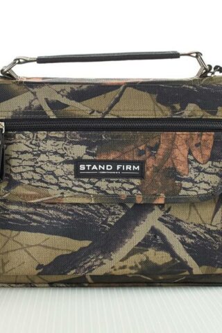 6006937131644 Camouflage Poly-Canvas Bible / Book Cover w/Stand Firm" Tag - 1 Corinthians 16:"