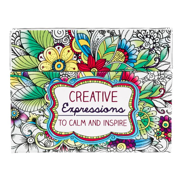 6006937132573 Creative Expressions to Calm and Inspire: Cards to Color and Share