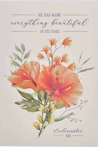 6006937160774 Small Handy Scripture Notepad for Women: Everything Beautiful - Ecc. 3:11 Inspir