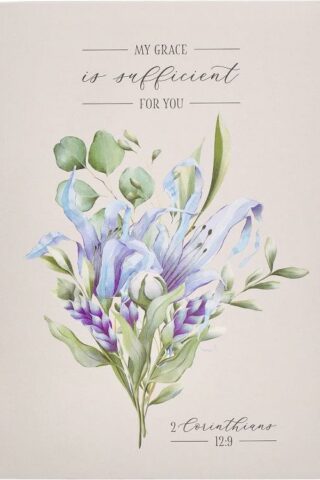 6006937160781 Small Handy Scripture Notepad for Women: Grace is Sufficient - 2 Cor. 12:9 Inspi
