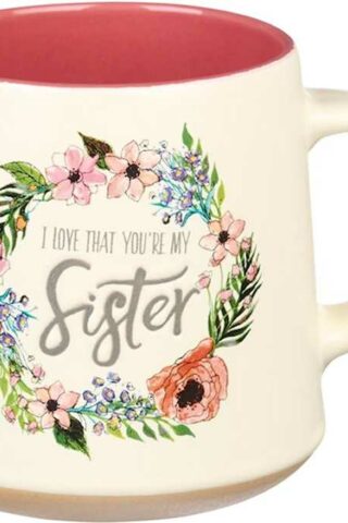 1220000136090 I Love That Your My Sister Ecclesiastes 4:9 Ceramic Bible Verse Coffee Mug  Flor