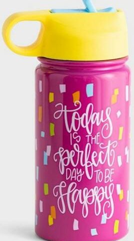 081983769931 Betty Confetti Today Is A Perfect Day To Be Happy Water Bottle
